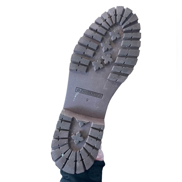 BERNARDO Brown leather boots with sweater top Size 9 - Picture 6 of 7